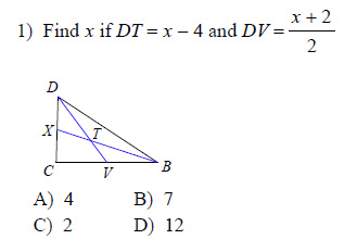 Properties of triangles - Medians