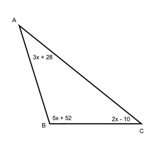 Angle sum of a triangle